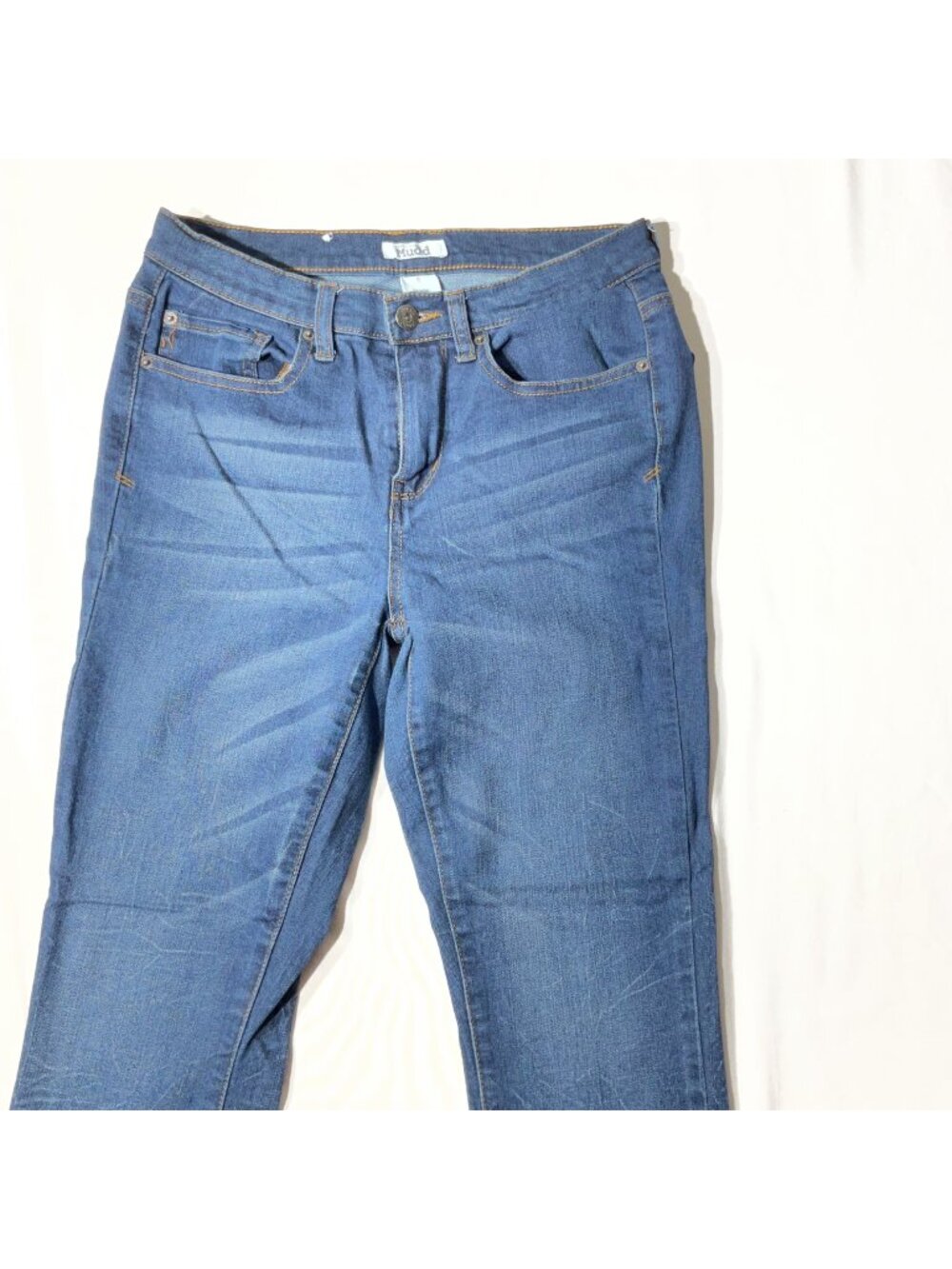 Mudd Womens Dark Wash Denim Jeans Size 9 Straight Leg Classic Fit
